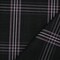 Black-Purple-Multi Wool-Polyester Plaid Herringbone Woven Suiting Fabric By the Yard